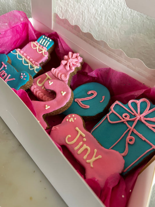 Birthday cookie box