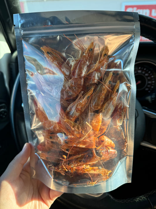 Dehydrated full body shrimp