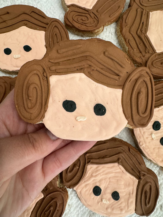 Princess Leia 5" hard cookie